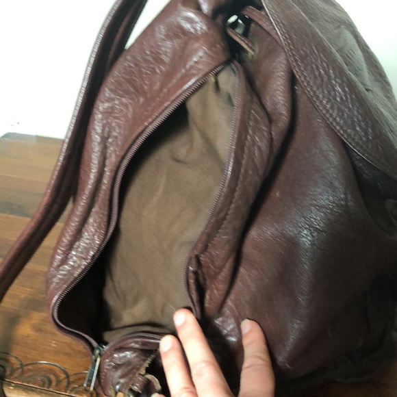 Back to school! Brown Leather Backpack - Picture 2 of 8
